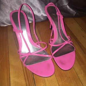 Nine west hot pink heels